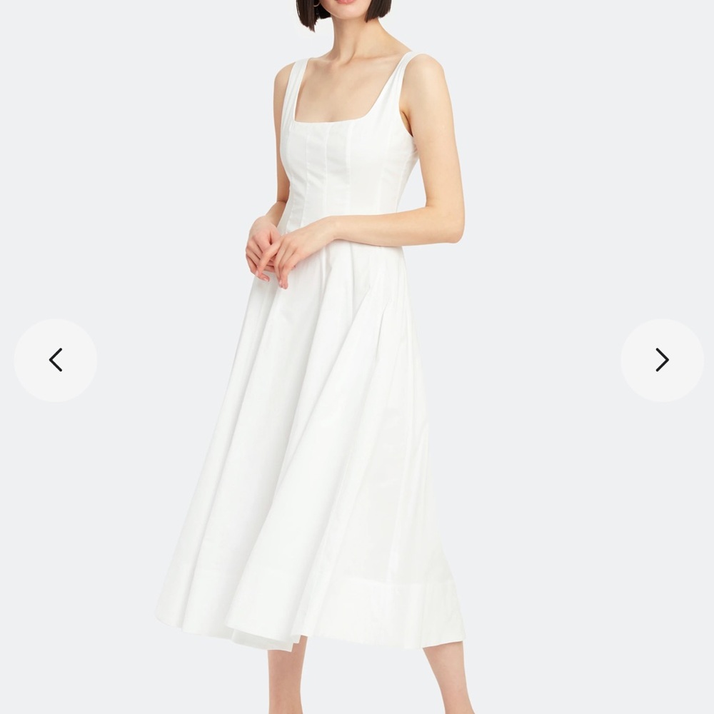 White staud dress